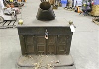 Cast Iron Wood Stove, Approx 39"x16"x30"
