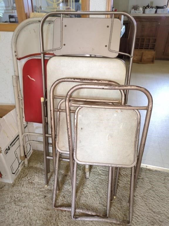 Folding chairs - 2 adult & 2 children's sized