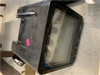 Small portable black and white tv