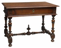 FRENCH PROVINCIAL WALNUT WRITING TABLE
