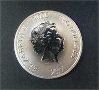 2017 1oz Silver Darth Vader Coin Niue Mint
