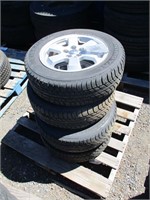 (4) 185/65R15 Tires on Toyota 5-Hole Alloy Rims