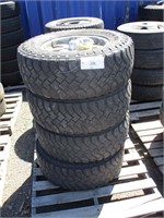 (4) LT285/70R17 Tires on 6-Hole Alloy Rims