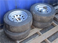 (4) 215/65R15 Tires on Steel Rims