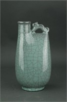 Chinese Crackle Celadon Glazed Porcelain Wine Pot