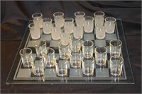 NEW Shot Glass Chess/Checkers Board