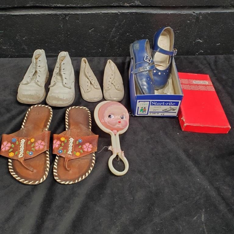 Baby Rattle & Baby Shoes  -H