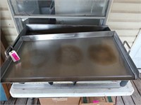 Stainless steel griddle top 31x19.5x35