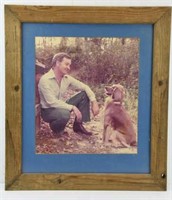 Framed Print of A Man and His Dog