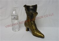 Vintage Metal Ladies Boot / Shoe ~ Taiwan ~ 9"t