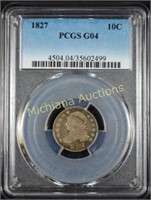 1827 Capped Bust Dime G4 PCGS