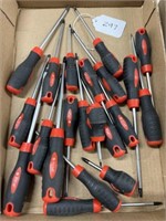 Flat of Assorted Screwdrivers