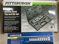 Pittsburgh 40 Piece Carbon Steel Tap & Die Set, &