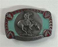 "END OF THE TRAIL" BELT BUCKLE