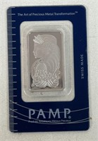 1oz PLATINUM PAMP SUISSE BAR