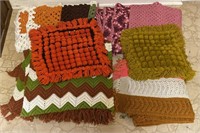 Vintage crochet throw blankets