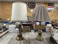 Two Brass Lamps PU ONLY