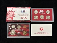 2000 US Mint Silver Proof Set in Box with COA