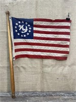 Antique nautical boat flag