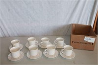 Cups and saucers (8)