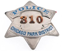 CHICAGO ILLINOIS PARK DISTRICT POLICE PIE PLATE BA