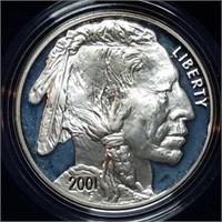 2001 American Buffalo Proof Silver Dollar MIB