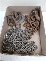 Group of chains and hooks