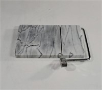 Prodyne White Marble Cheese Board with Wire