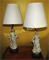 Set of Decorative Ceramic Lamps