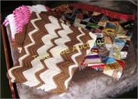 Homemade Quilt & Crocheted Blanket