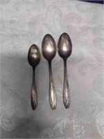 3 Vtg Northern Pacific Railway Co. Spoons