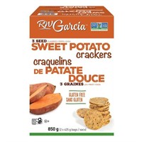2-Pk RW Garcia 3 Seed Sweet Potato Crackers, 425g