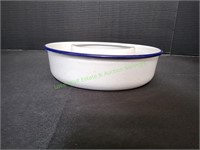 Vintage Enamelware Jelly Mold Bundt Pan