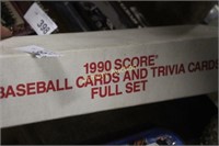 1990 SCORE BASEBALL CARDS AND TRIVIA CARDS FULL