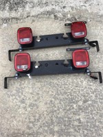 2 SETA BRAKE AND TURN LIGHTS W/ brackets