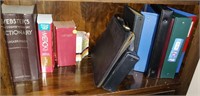 Older Dictionary, Medical Book, Binders, etc.