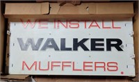 WALKER MUFFLERS LIGHTED PLASTIC SIGN