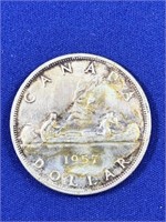 1957 Canadian Silver Dollar