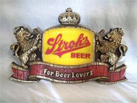 Strohs Beer Wall Plaque 18" x 12.5"