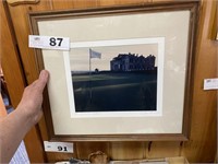 ST. ANDREWS 18TH HOLE SCOTLAND SIGNED PICTURE