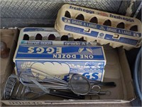 Egg Cartons & Vintage Kitchen Tools