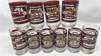 Stained Glass Look McDonalds Glass Cup Set