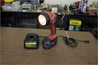 DeWalt Charger and Milwaukee Flashlight