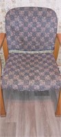 Wood and Upholstered Chair