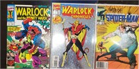 Warlock #1 & #17 and Web of Spiderman #9