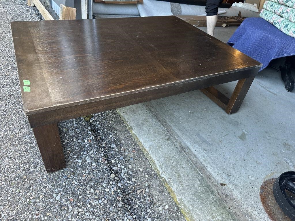 Heavy wood coffee table