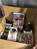 BOX OF VCR MOVIES