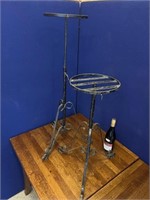 Set of Adjustable Metal Jardiniere Stands