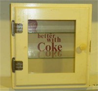 SMALL COKE GLASS SISPLAY CABINET