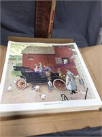 2 NORMAN ROCKWELL PICTURES, MANY COPIES OF EACH
